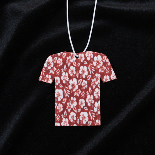 -Red Hibiscus Flower Hawaiian Shirt-