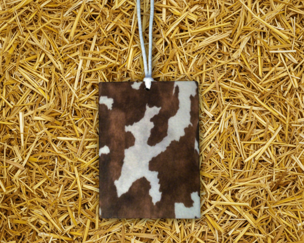 Brown & White Cowhide Air Freshener