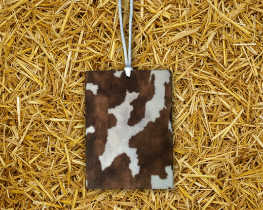 Brown & White Cowhide Air Freshener