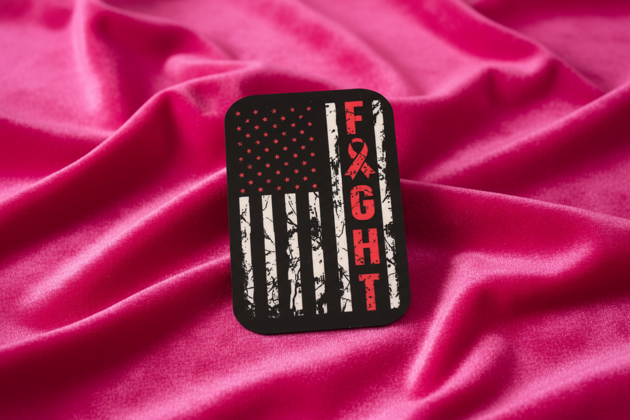 -Breast Cancer Awareness, Pink Fight Flag-