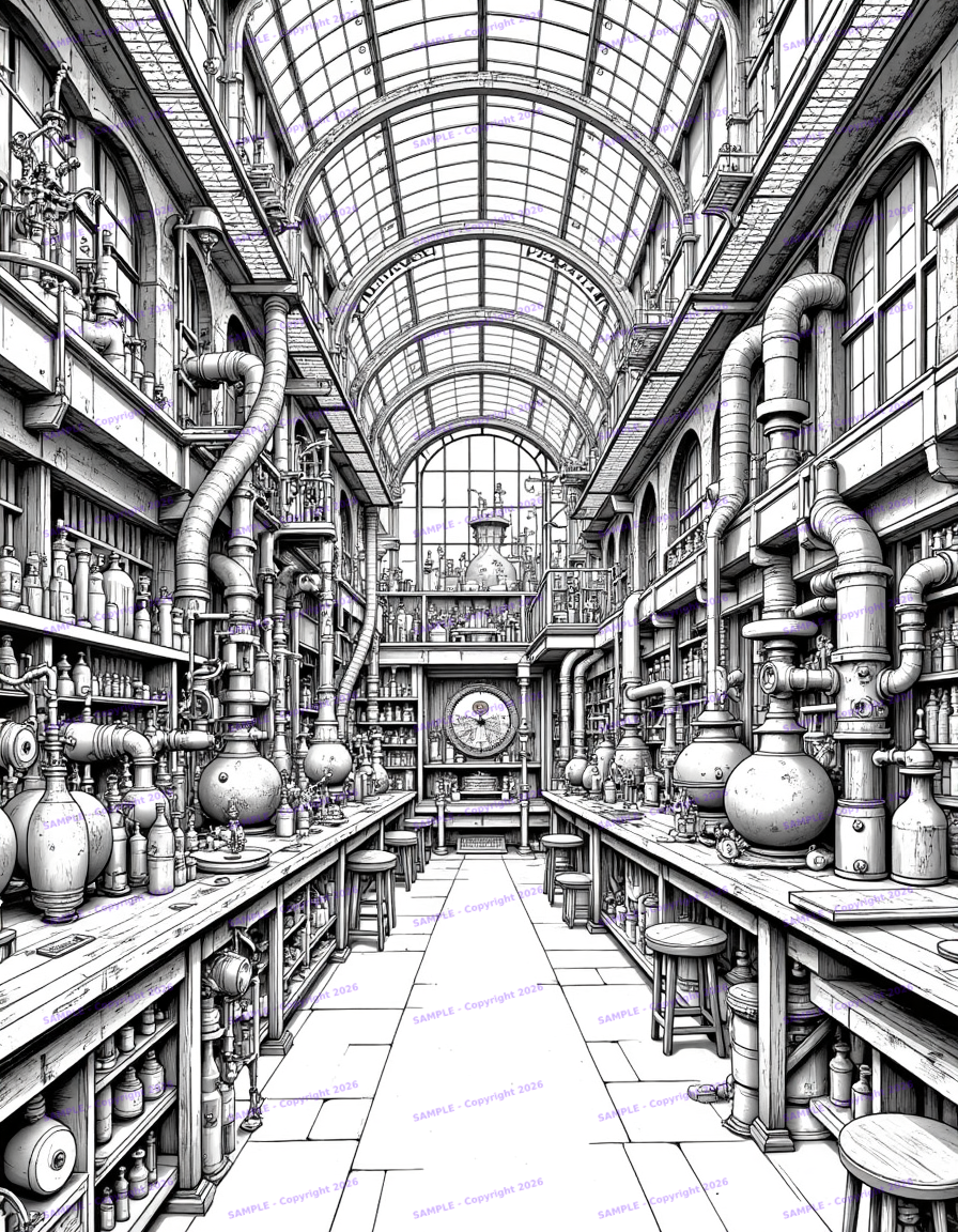 Steampunk Laboratory - 002